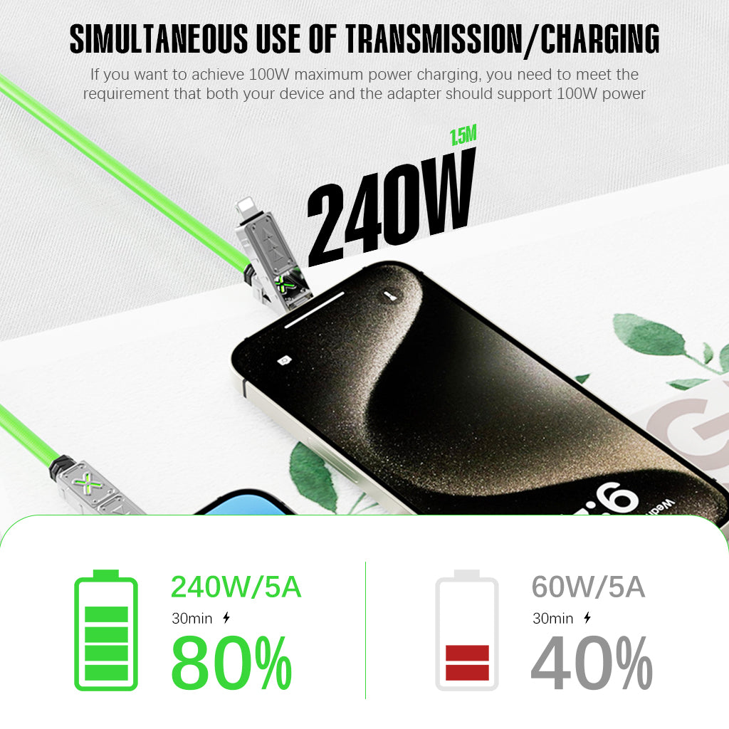 Verilux PD240W Fast Charging Cable 4.9Ft USB C 4 in 1 Multi Charging Cable Data Cable Light- ning to USB C, USB to USB Cable, TYPE C to TYPE C Cable Charging Cable for Phone, Tablet Verilux PD240W Fast Charging Cable 4.9Ft USB C 4 in 1 Multi Charging Cable Data Cable Light- ning to USB C, USB to USB Cable, TYPE C to TYPE C Cable Charging Cable for Phone, Tablet